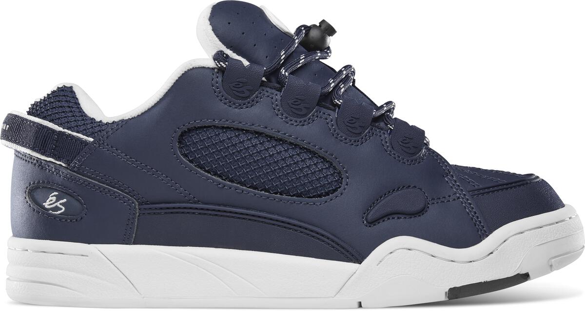éS THE MUSKA NAVY WHITE SKATE SHOES