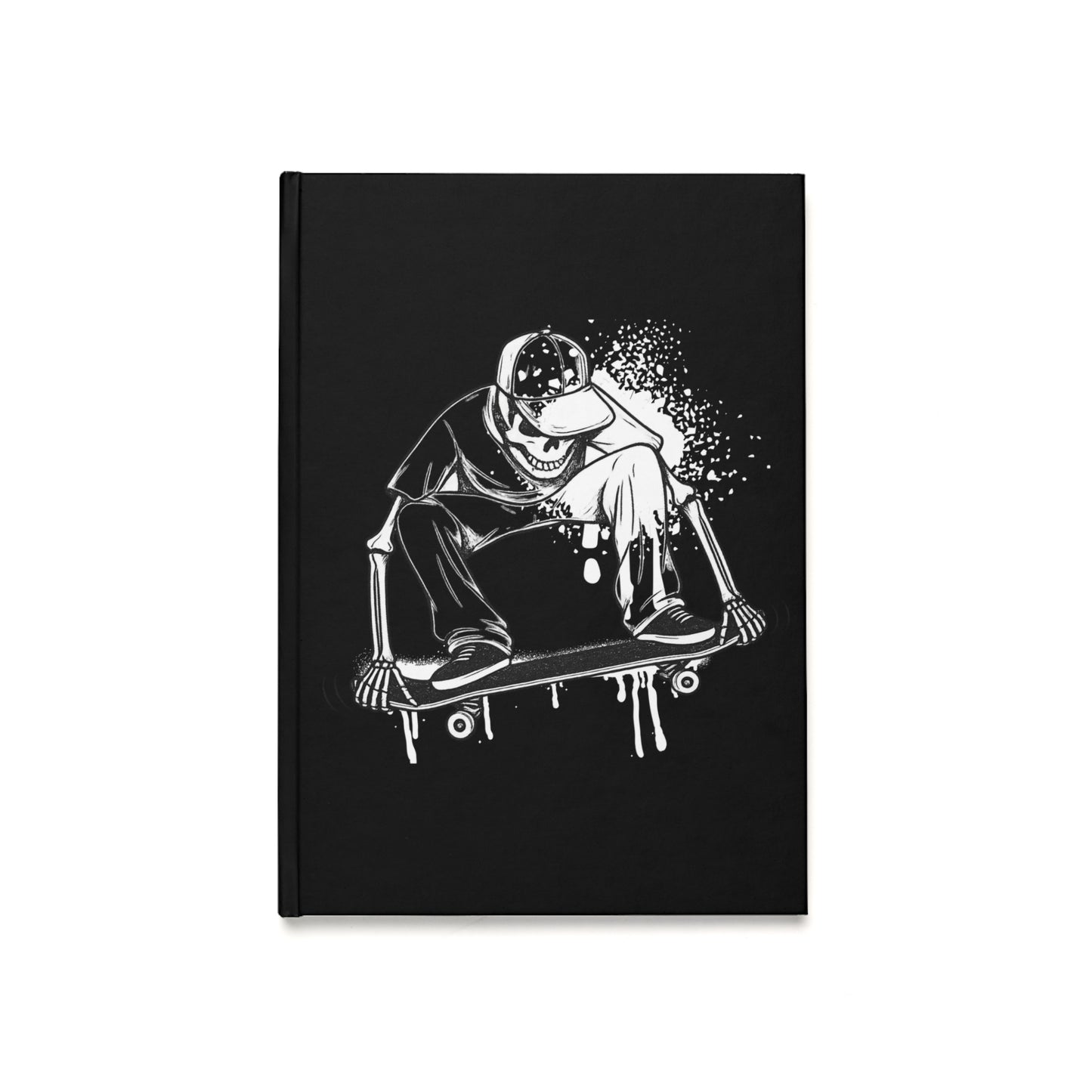 RECESS NEVER DIES Skater Skeleton A5 Hardcover Journal — RECESS Skate Co. Notebook for Skateboarders & Urban Notes