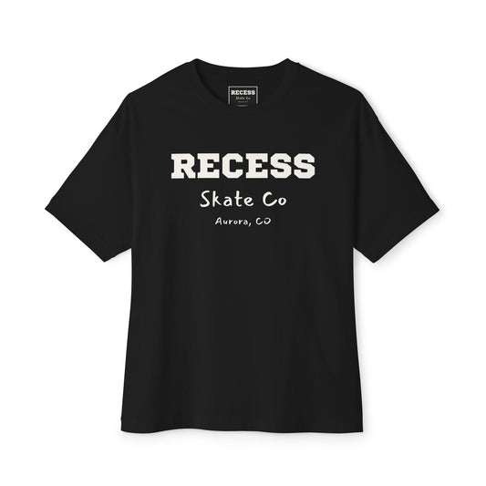 Recess Skate Co. Oversized Boxy Tee — Retro Skate Crew Shirt