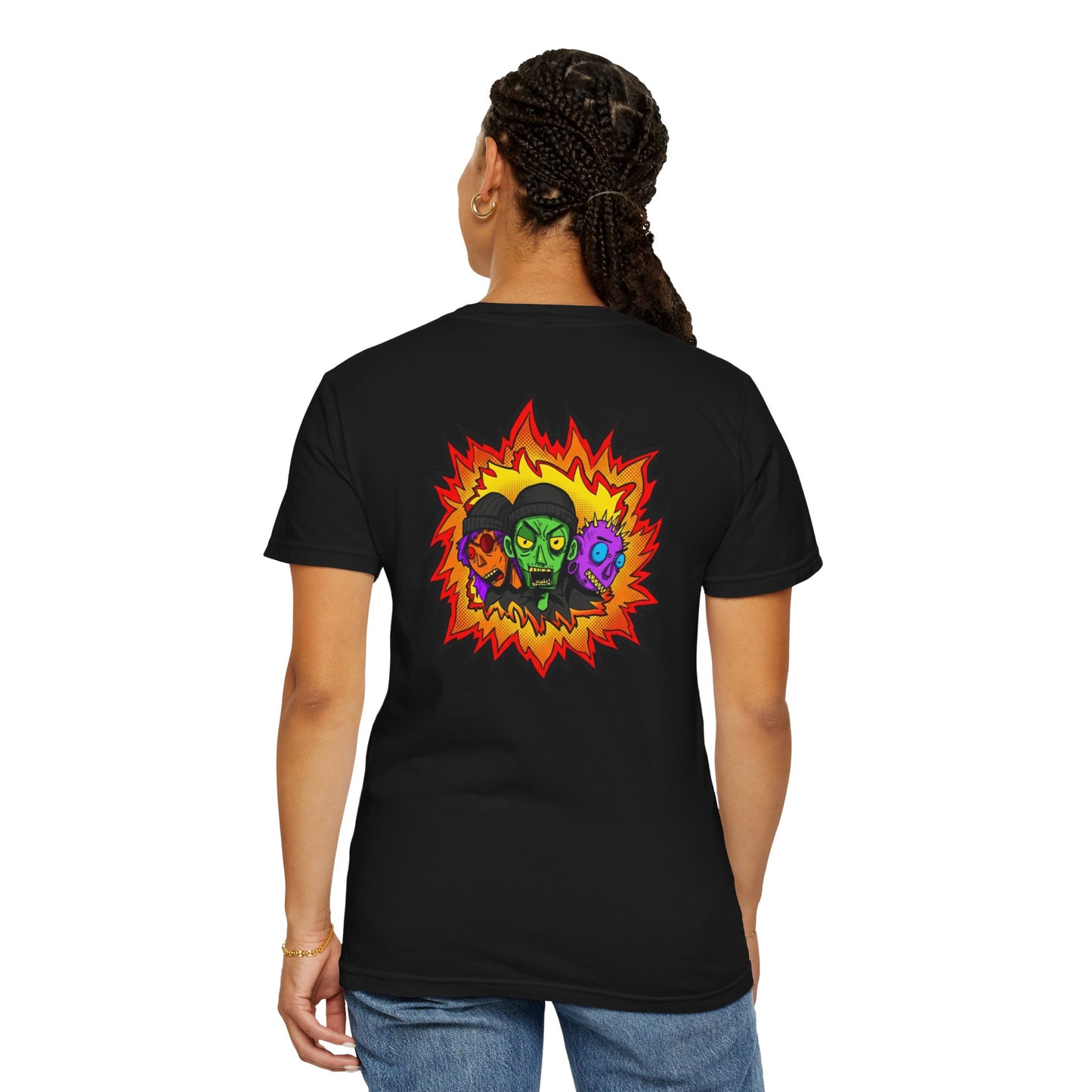 Recess Skate Crew 66 Tee — Neon Zombie Trio Graphic Tee