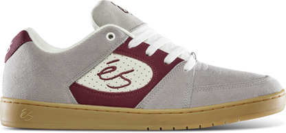 eS Accel Slim Grey/Burgundy Skate Shoes