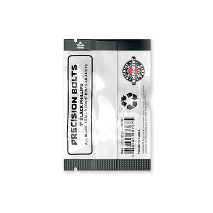 Independent Truck Co. Genuine Parts 1" Black Skateboard Mounting Hardware