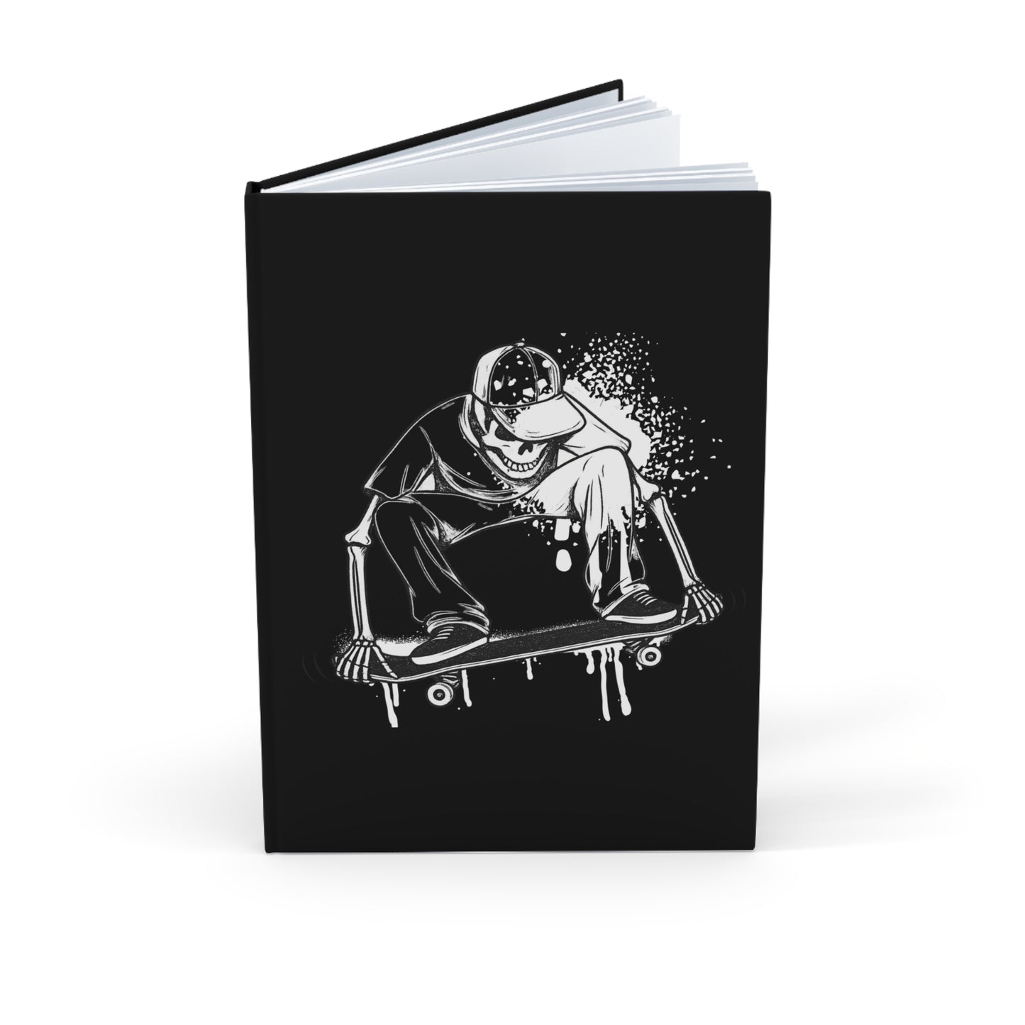 RECESS NEVER DIES Skater Skeleton A5 Hardcover Journal — RECESS Skate Co. Notebook for Skateboarders & Urban Notes