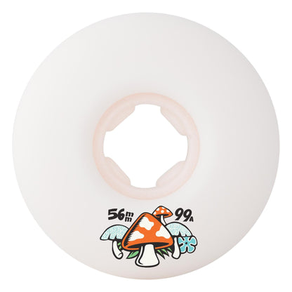 OJ Winkowski Mushroom Elite White Mini Combo 56mm 99a  Skateboard Wheels