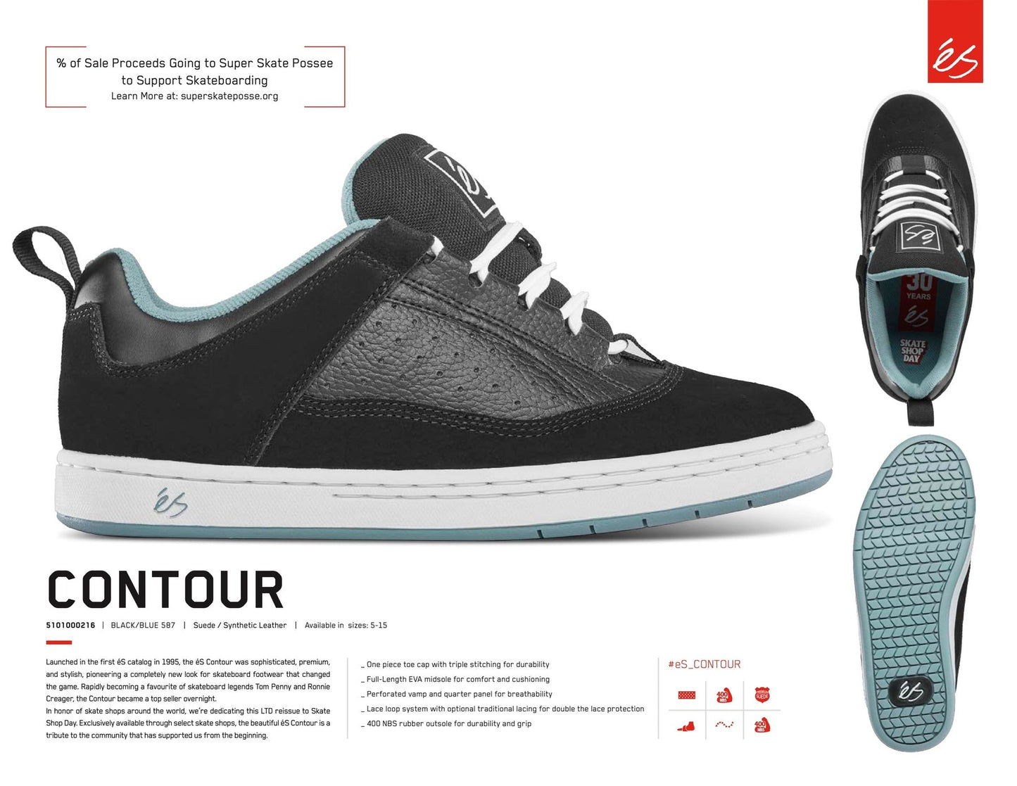 eS Contour Skate Shop Day Skate Shoe