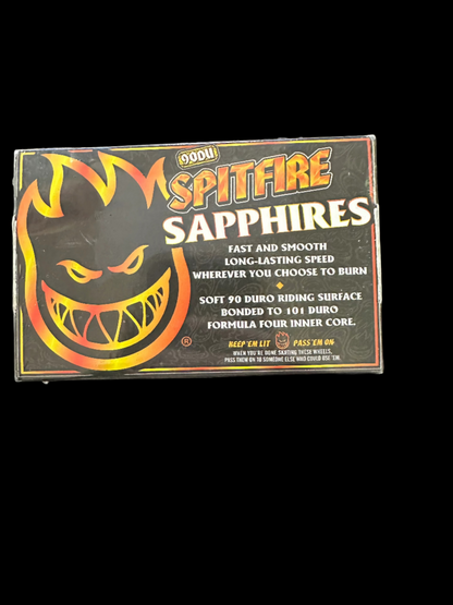 Spitfire Sapphires Conical Full Neon Orange 56mm Skateboard Wheels