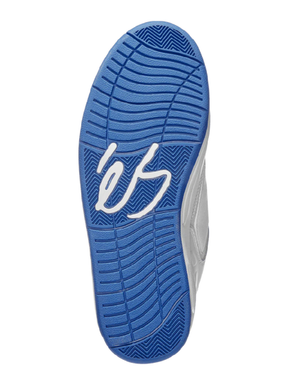 éS The Creager White / Blue Skateboard Shoes