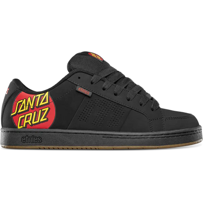 ETNIES x SANTA CRUZ KINGPIN BLACK SKATEBOARD SHOES