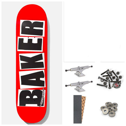 BAKER "BRAND LOGO BLACK" 8.475" Complete SKATEBOARD